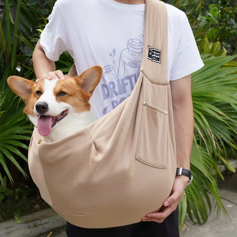 🎒🐾 Comfortable Pet Crossbody Sling Bag – Φορητή Τσάντα Μεταφοράς για Σκύλους & Γάτες 🐶🐱 Η ιδανική λύση για μεταφορά μικρών κατοικιδίων με άνεση και στυλ!