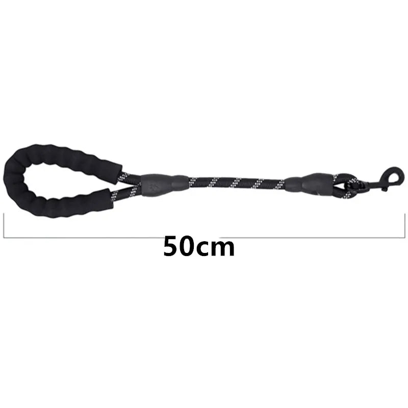 🐕🦺✋ Short Reflective Dog Leash – Ανθεκτικό Λουρί για Έλεγχο Μεγάλων Σκύλων 🚶♂️🔗 Μέγιστος έλεγχος στις βόλτες – ιδανικό για πόλη & εκπαίδευση!