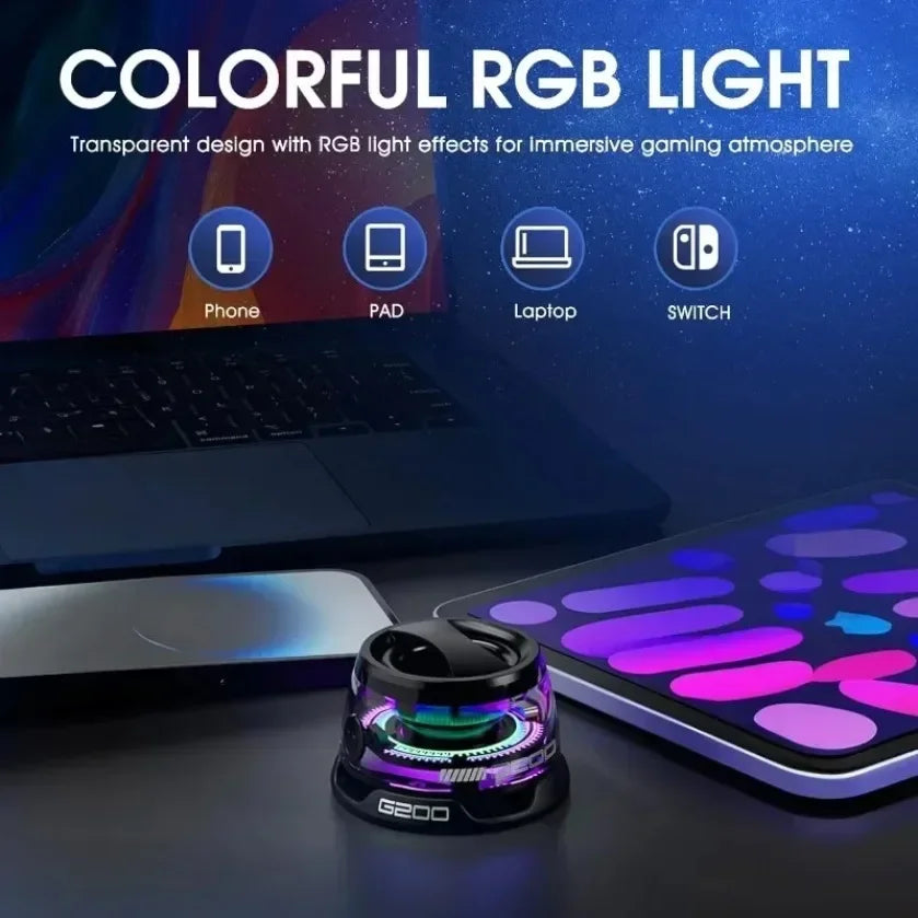 🔊✨ XIKCU G200 Portable Bluetooth Speaker – Mini Ηχείο με RGB Φωτισμό & Μαγνητική Στήριξη 🎶
