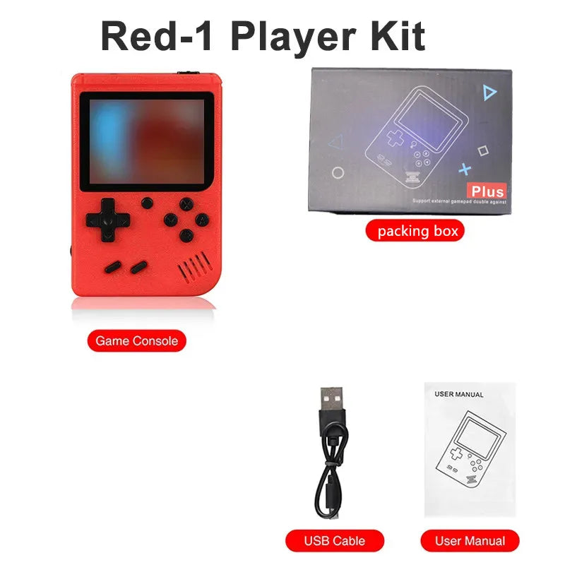 Retro Mini Console 🎮 | 8-Bit Handheld 🕹️ | 400 Built-in Games 💾 | AV Out 📺 | Gameboy Style 🔄