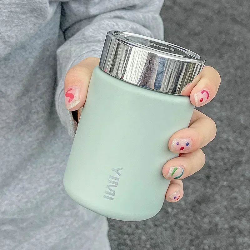 ✨ Mini Thermos Mug 230ml | 316 Ανοξείδωτο Ατσάλι | Pocket Vacuum Flask Καφέ & Τσάι