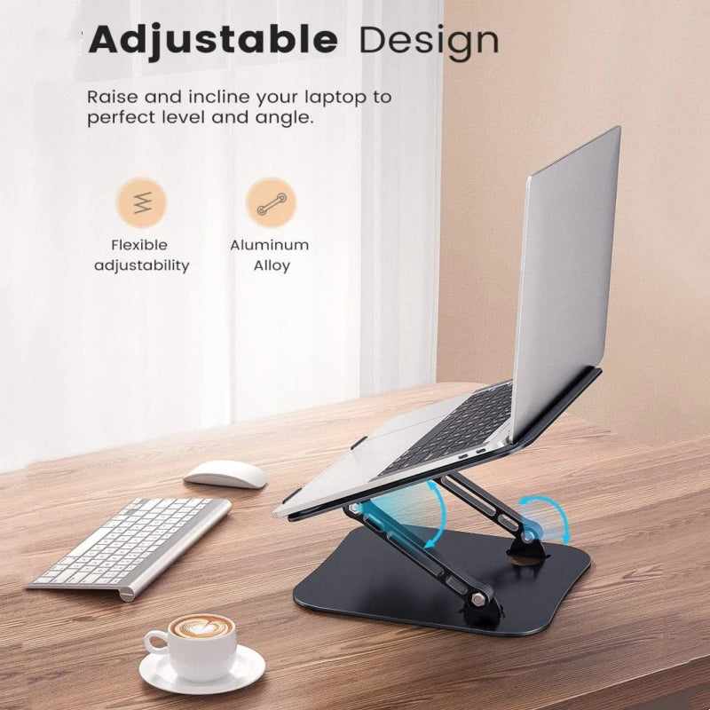 📱💻 Phone & Tablet Adjustable Stand – Αλουμινένια Αναδιπλούμενη Βάση έως 17’’ 🎯