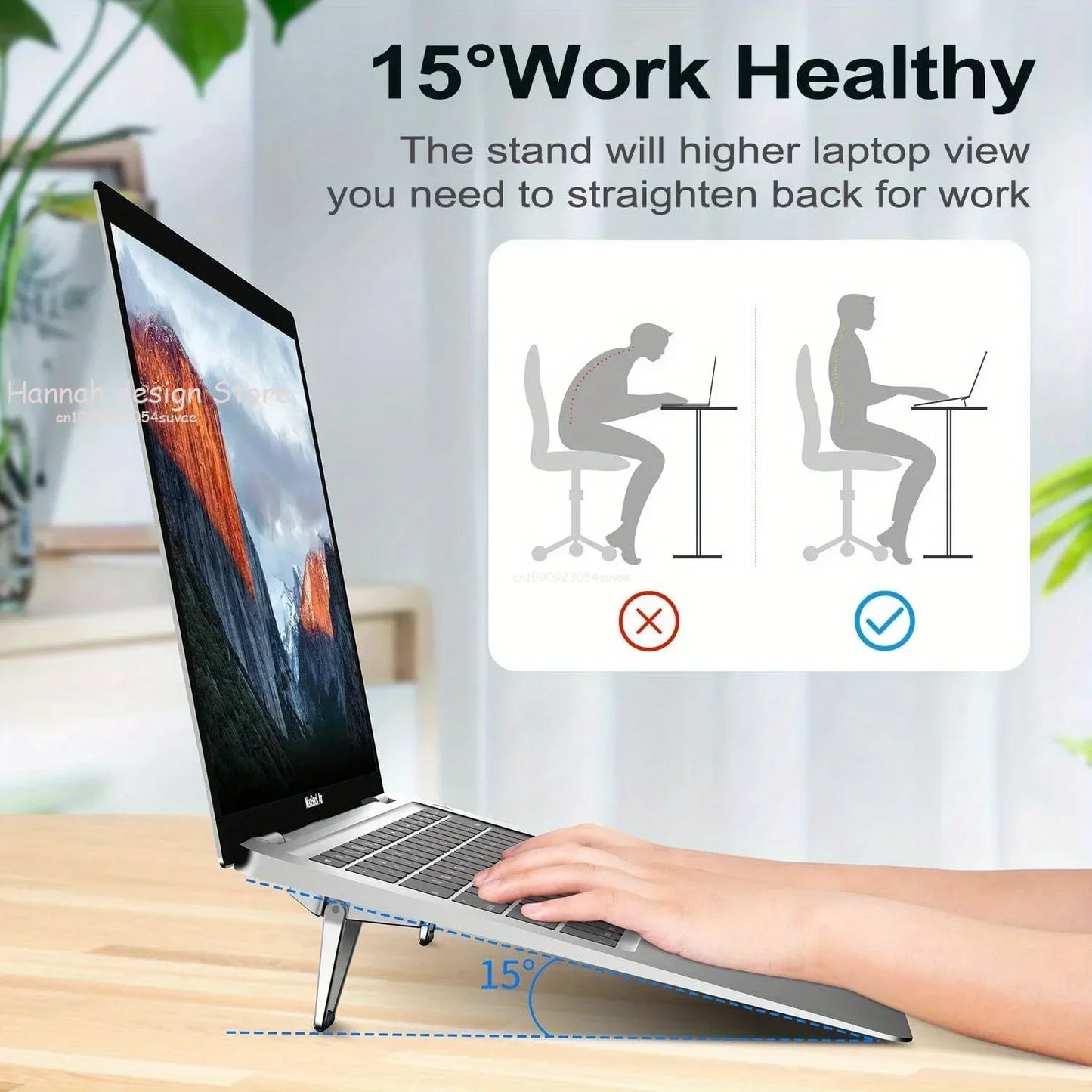💻✨ Mini Invisible Laptop Stand – Εργονομική & Υπερφορητή Βάση Αλουμινίου 🎯
