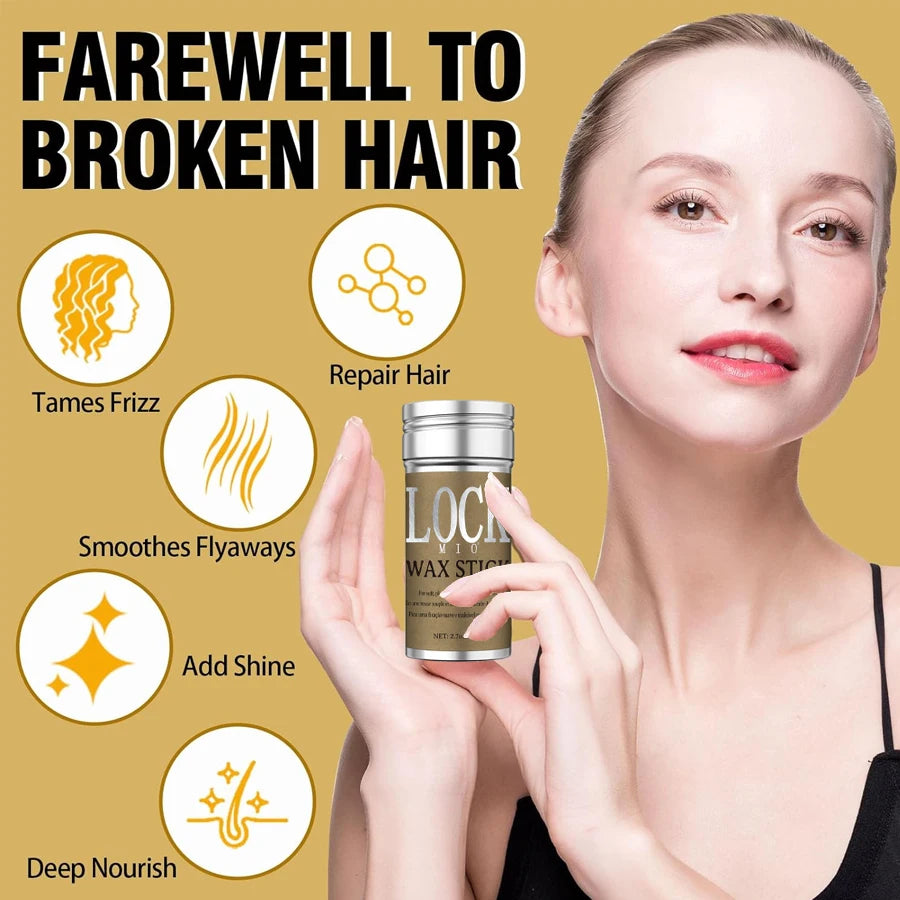 💇♀️✨ LOCKMIO Hair Wax Stick – Αντιφριζ & Σταθερό Κράτημα για Γυναίκες & Παιδιά 🎯