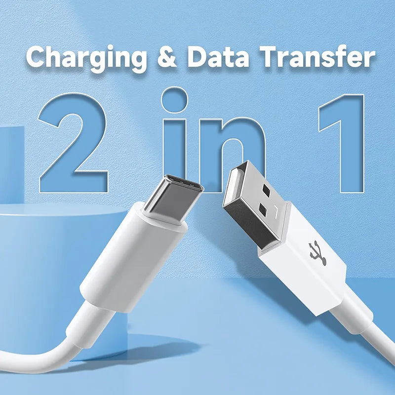 🔌 USB-A σε Type-C Καλώδιο – 3A Fast Charging & Data Transfer Γρήγορη φόρτιση και αξιόπιστη μεταφορά δεδομένων για όλες τις Type-C συσκευές σου! ⚡📲
