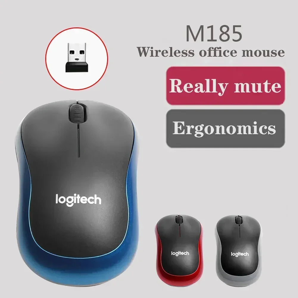 🖱️🔇 Logitech M185 Silent – Ασύρματο Mini Mouse για Γραφείο, Ταξίδι & Οικιακή Χρήση 💻 Ελαφρύ, αθόρυβο και άνετο – το ιδανικό mouse για μικρά χέρια και φορητή χρήση!