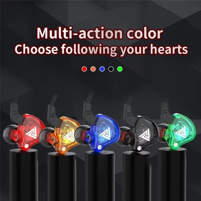 🎧 New Sport Headset with Microphone – QKZ AK6 In-Ear Wired Earphones