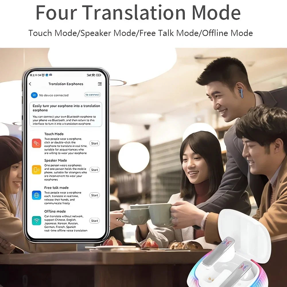 🎧🌍 Original 74 Languages Translator Earbuds – Μετάφραση σε πραγματικό χρόνο, στα αυτιά σου! 🎧🌍