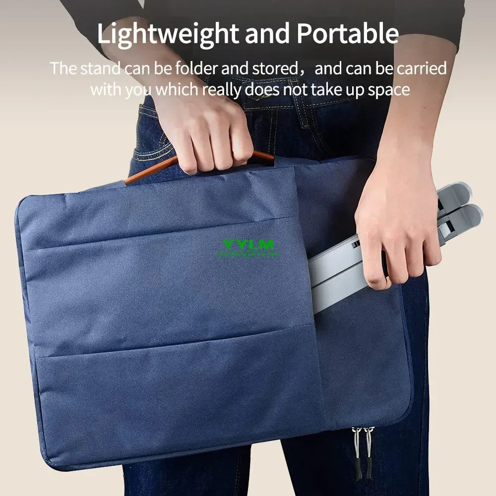 💻✨ N8 Double-Layer Laptop Stand – Αλουμινένια Αναδιπλούμενη Βάση Γραφείου 🎯