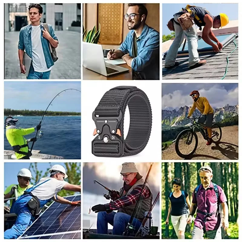 🪖👖 Versatile Men’s Tactical Belt – Durable & Adjustable Design ✨ Για Outdoor Sports, Jeans & Casual Wear (Unisex, 1 ή 2 Τεμάχια)