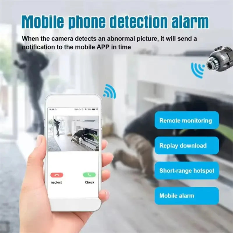 📹🔒 Mini 1080P WiFi HD Κάμερα – Night Vision & Motion Detection 🎥 Home Security Audio & Video Recorder