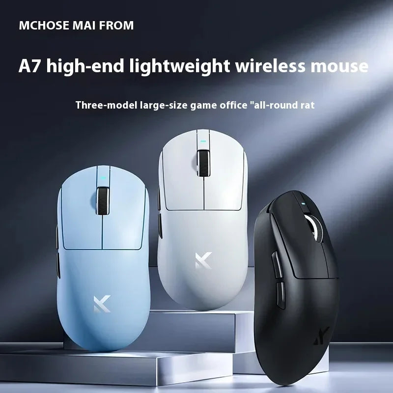 🎮🖱️ MCHOSE A7 Ultra Wireless Gaming Mouse – Απόλυτη ακρίβεια στα χέρια σου! Επαγγελματικό gaming με 8K polling rate, PAW3950 sensor και σχεδιασμό για μεγάλα χέρια! 👑🔥