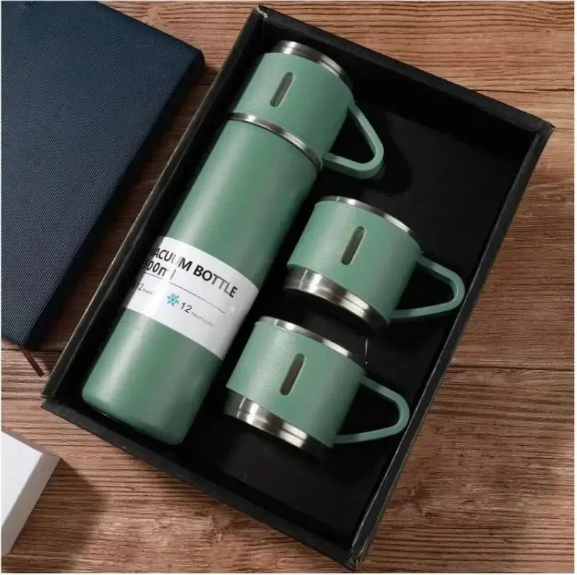 ☕🔥 500ml Θερμός Καφέ | 304 Ανοξείδωτο Ατσάλι | Business Style Thermos Bottle 👜 | Ιδανικό για Γραφείο & Ταξίδι