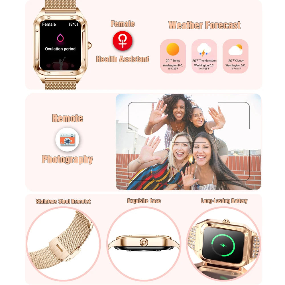 ⌚ 2025 Νέο Smartwatch για Γυναίκες – Κομψότητα & Τεχνολογία σε Ένα!
