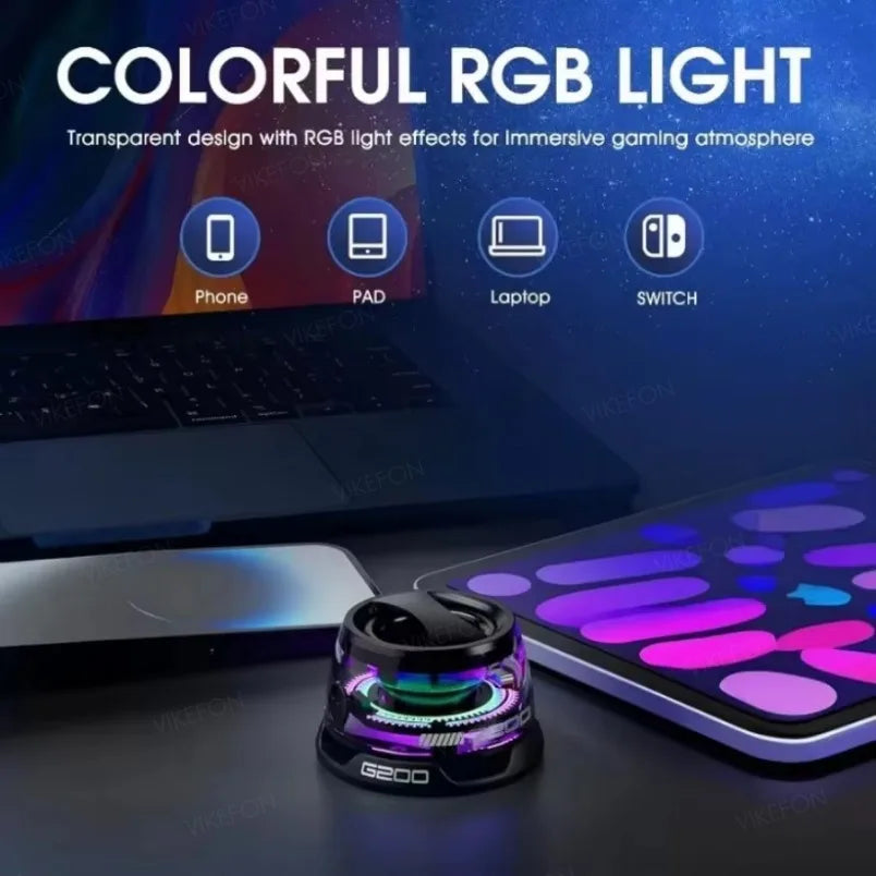 🔊🌈 Outdoor Magnetic Bluetooth Speaker – Φορητό Ηχείο με RGB Φωτισμό & Βάση Κινητού 🚀