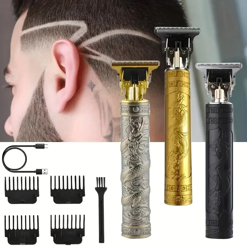 ✂️⚡ Men’s Pro Clipper – Απόλυτο Cordless Trimmer για Μαλλιά & Γένια! ⚡✂️ USB Rechargeable | Professional Hair & Beard Trimmer | Cordless Grooming Kit