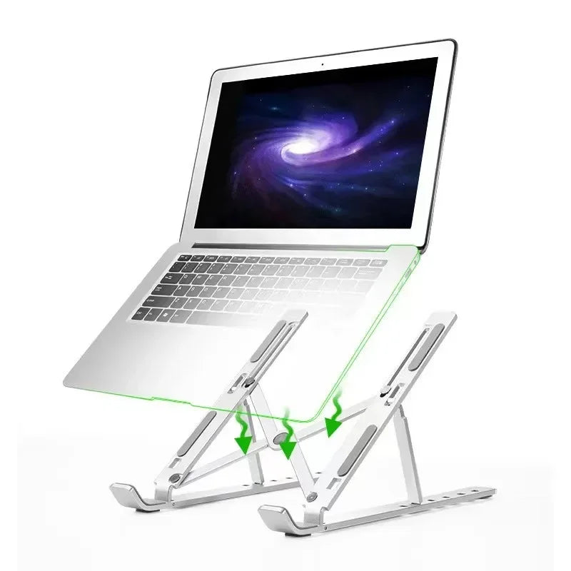 💻✨ Αναδιπλούμενη Αλουμινένια Βάση Laptop – Ρυθμιζόμενη & Εργονομική 🎯