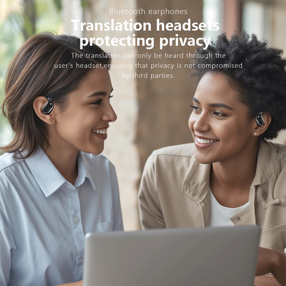🎧 T23 Real-Time Wireless Earphone Translator – Άμεση Επικοινωνία σε 142 Γλώσσες