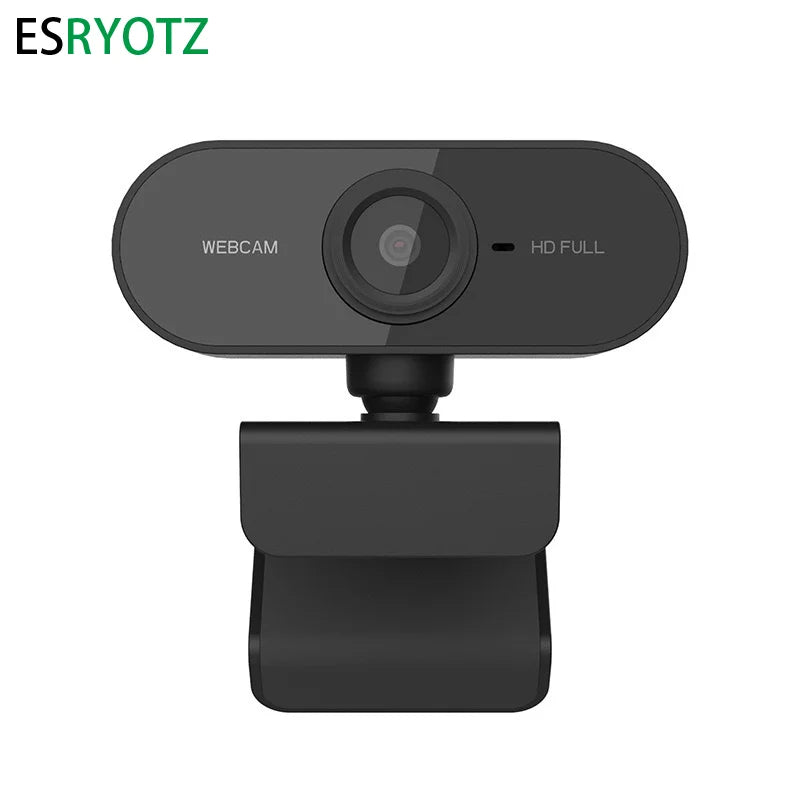 💻🎥 Full HD 1080p USB Webcam – Με Μικρόφωνο & Περιστροφή για PC & Laptop 🎤✨