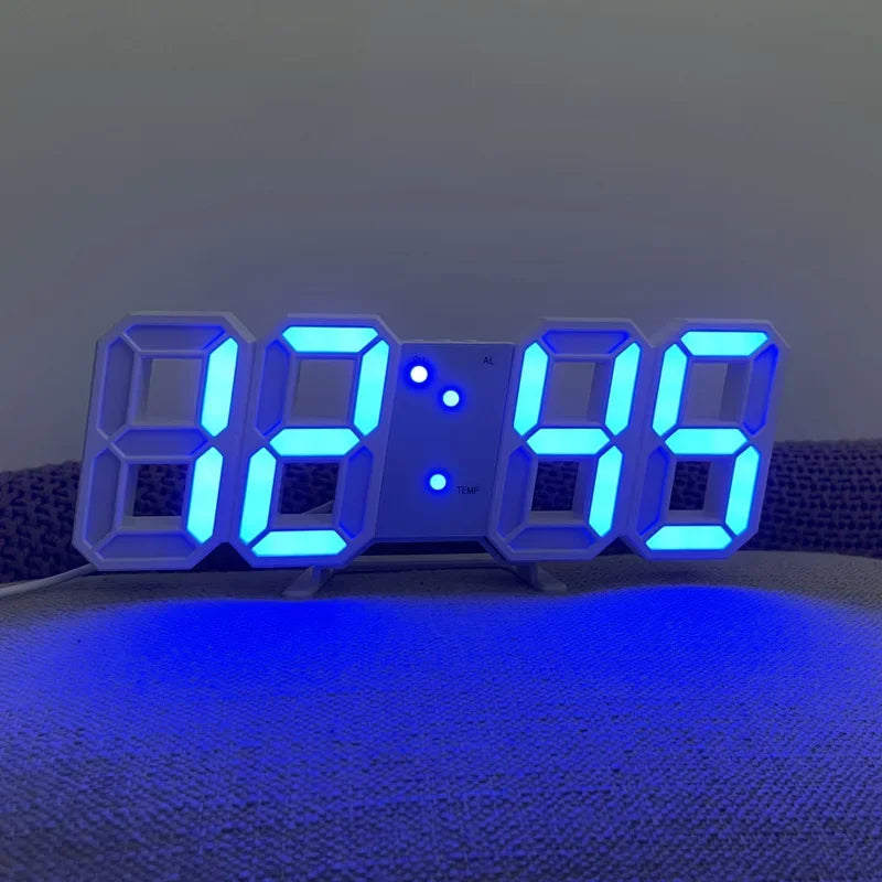 ⏰✨ Electronic Digital LED Wall Clock – Μοντέρνο Ρολόι Τοίχου & Γραφείου με Ξυπνητήρι 🖥️