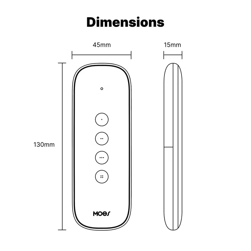 🔘 Tuya ZigBee Smart Scene Switch – 4 Κουμπιά | Ασύρματο | 12 Σενάρια | Αυτοματισμοί Smart Home