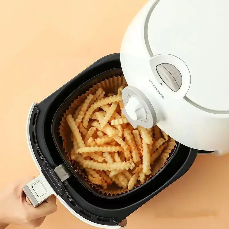 🍟🔥 50τμχ Air Fryer Grease Pads – Απόλυτη Καθαριότητα & Ευκολία στο Ψήσιμο! 🔥🍟 Απορροφητικά χαρτιά σιλικόνης για Air Fryer & Baking | Food Grade | Disposable