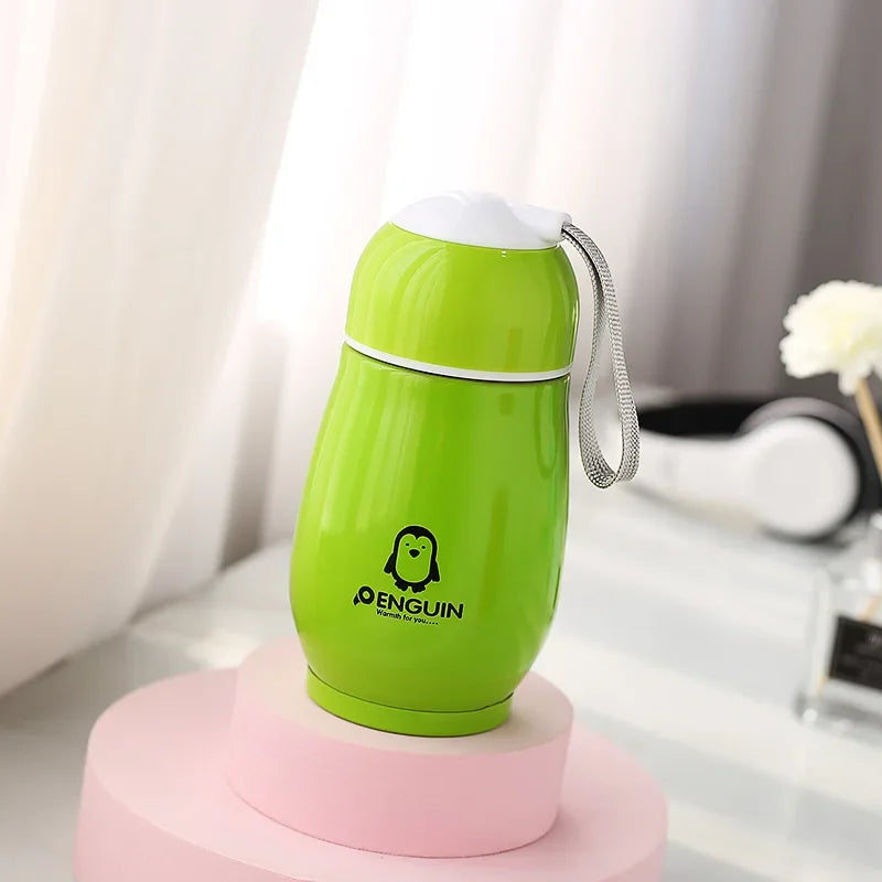 200ml Cartoon Penguin Thermos Cup | Ανοξείδωτο Ατσάλι | Παιδικό Vacuum Flask | Cute Big Belly Penguin Gift Bottle
