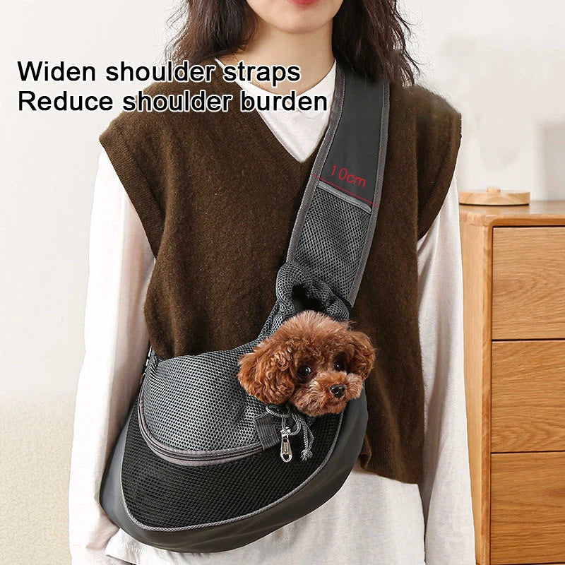 🎒🐾 Pet Carrier Sling Bag – Φορητή Τσάντα Ώμου για Μικρούς Σκύλους & Γάτες 🐶🐱 Ιδανική για βόλτες, ταξίδια και καθημερινές εξορμήσεις – με στυλ & άνεση!