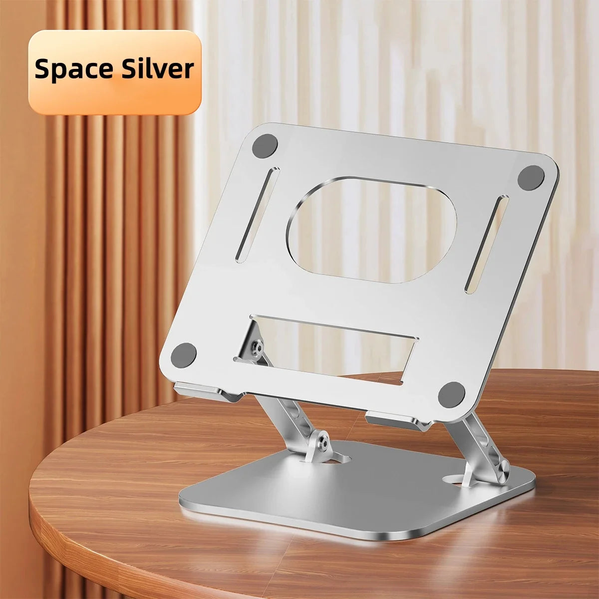 📱💻 Phone & Tablet Adjustable Stand – Αλουμινένια Αναδιπλούμενη Βάση έως 17’’ 🎯