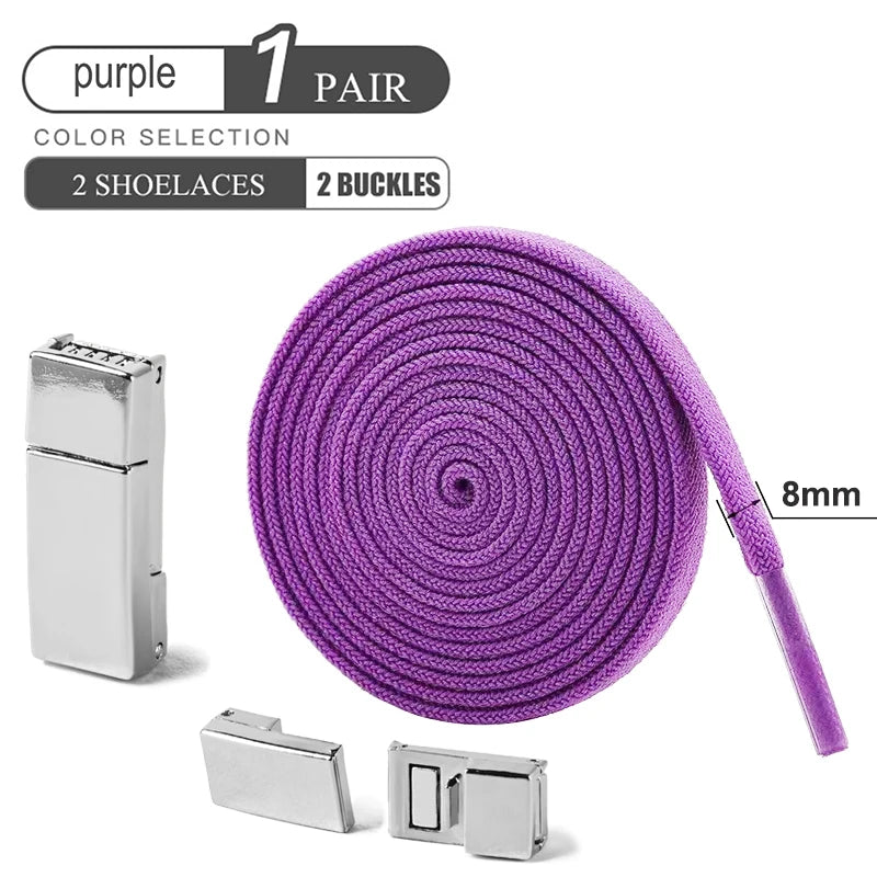 👟✨ Μαγνητικά No Tie Elastic Shoelaces – Ελαστικά Κορδόνια χωρίς Δέσιμο για Παιδιά & Ενήλικες 🚀