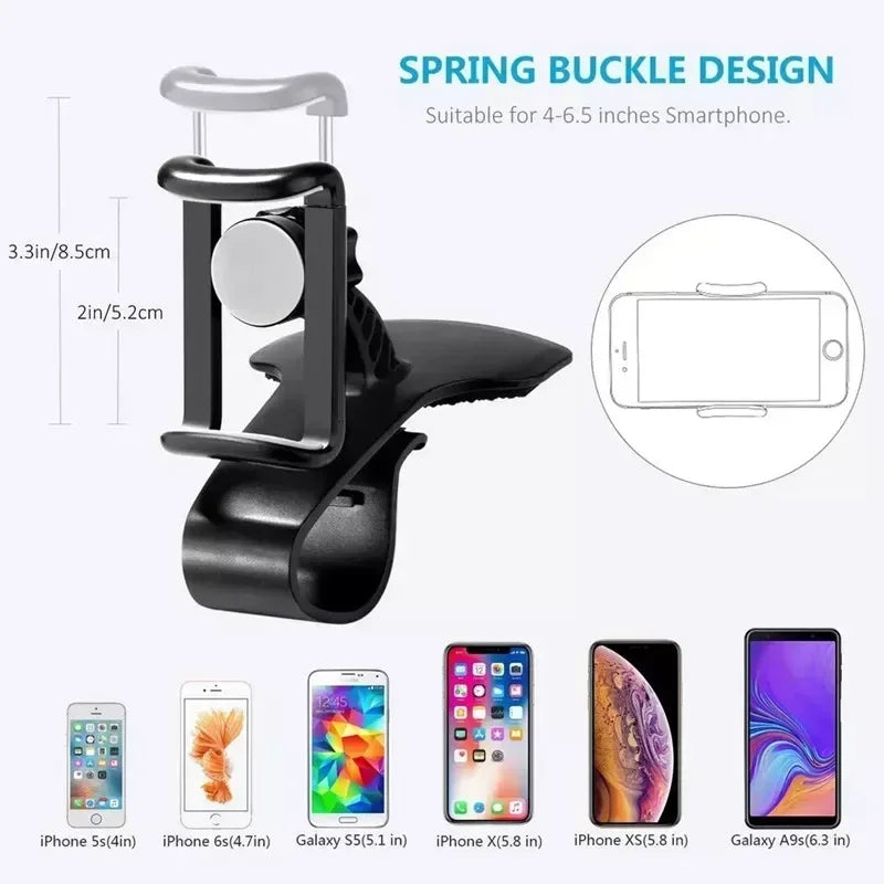 🚗📱 Universal Car Phone Holder – Dashboard Mount με 360° Περιστροφή 🔄 Για iPhone, Samsung, Xiaomi & Όλα τα Smartphones