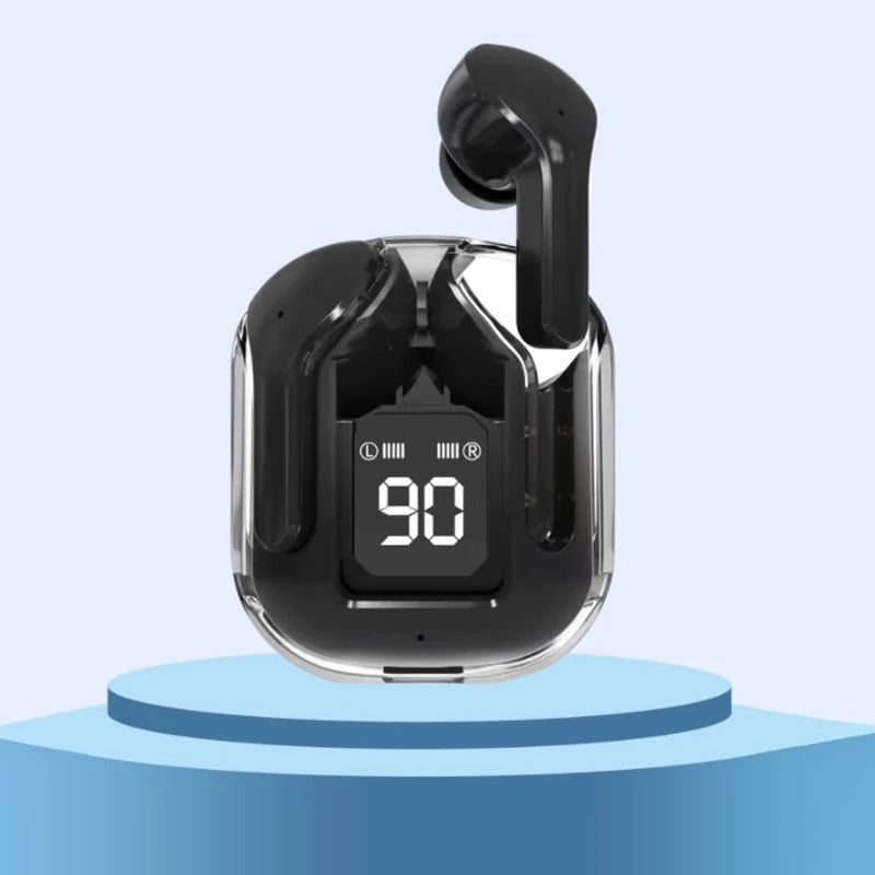🎧✨ TWS Wireless Transparent Earphones – Bluetooth 5.1 με ENC, LED Display & Stereo HiFi Ήχο