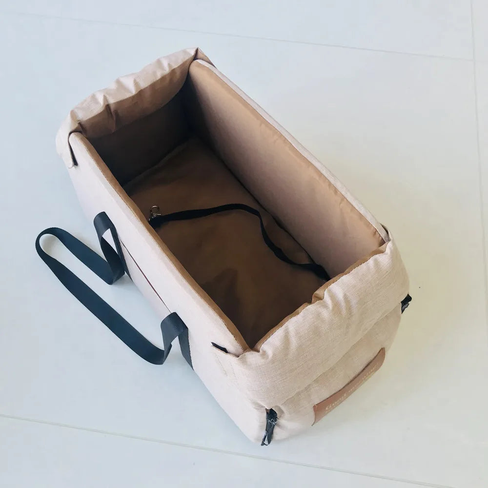 🚗🐶 Portable Console Booster Car Seat & Carrier – Πολυτελές Κάθισμα & Τσάντα Μεταφοράς για Μικρούς Σκύλους & Γάτες 🐾🛡️ Άνεση, ασφάλεια και στυλ – ακριβώς στο κέντρο της προσοχής!