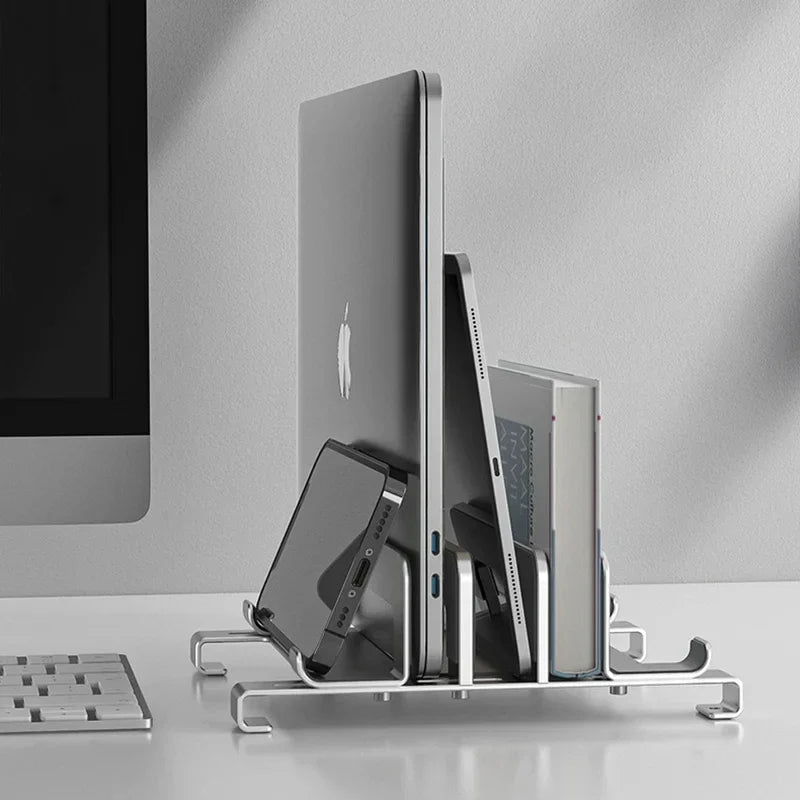 💻📐 New Vertical Laptop Stand 3 σε 1 – Ρυθμιζόμενη Κάθετη Βάση Notebook & MacBook 🎯