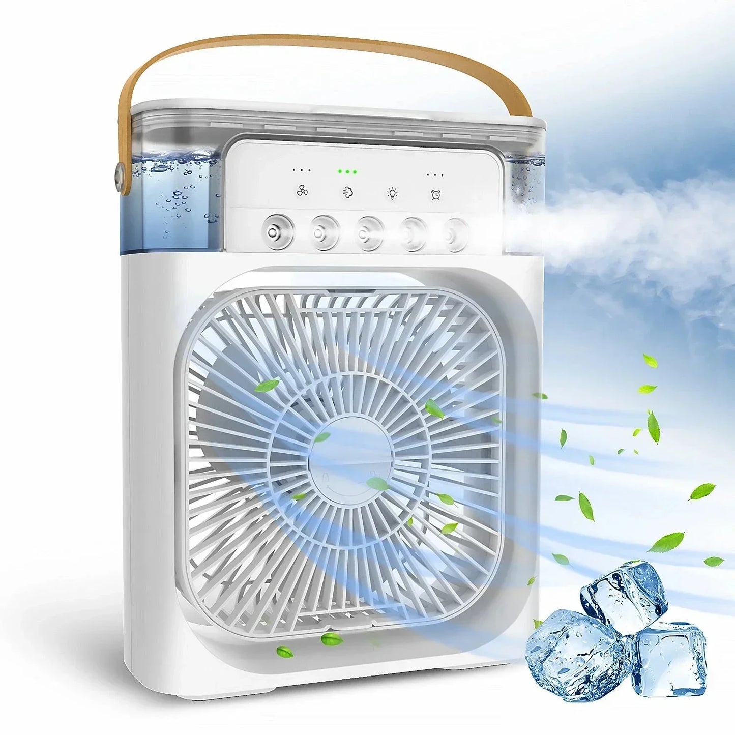 ❄️🌬️ 3 σε 1 Φορητό Air Cooler – Δροσιά, Φως & Άνεση στο Σπίτι! 🌬️❄️ Mini Air Conditioner | Fan + Humidifier + LED Night Light | Household Portable