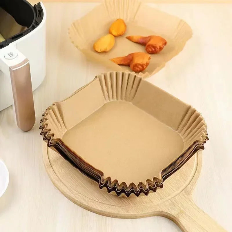 🍟🔥 50τμχ Air Fryer Grease Pads – Απόλυτη Καθαριότητα & Ευκολία στο Ψήσιμο! 🔥🍟 Απορροφητικά χαρτιά σιλικόνης για Air Fryer & Baking | Food Grade | Disposable