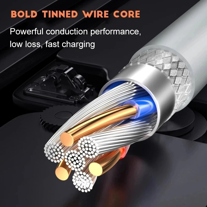 ⚡🔌 NNBILI Καλώδιο USB Type-C 100W 10A – Super Fast Charging 📱 Για Huawei, OPPO, vivo, iQoo (1–3 τεμάχια)
