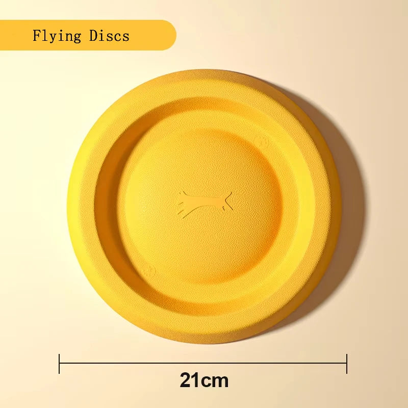 Dog Toy Set 4-Pack 🐶🦴 | EVA Durable Chew Toys 💪 | Ball + Flying Disc + Tug Rope 🎾🛸 | Teeth Cleaning & Fun ✅