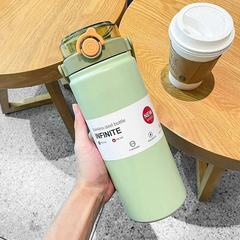 🥤✨ Μεγάλης Χωρητικότητας Θερμός με Καλαμάκι – Ζεστά & Κρύα Ποτά Όλη Μέρα! ✨🥤
