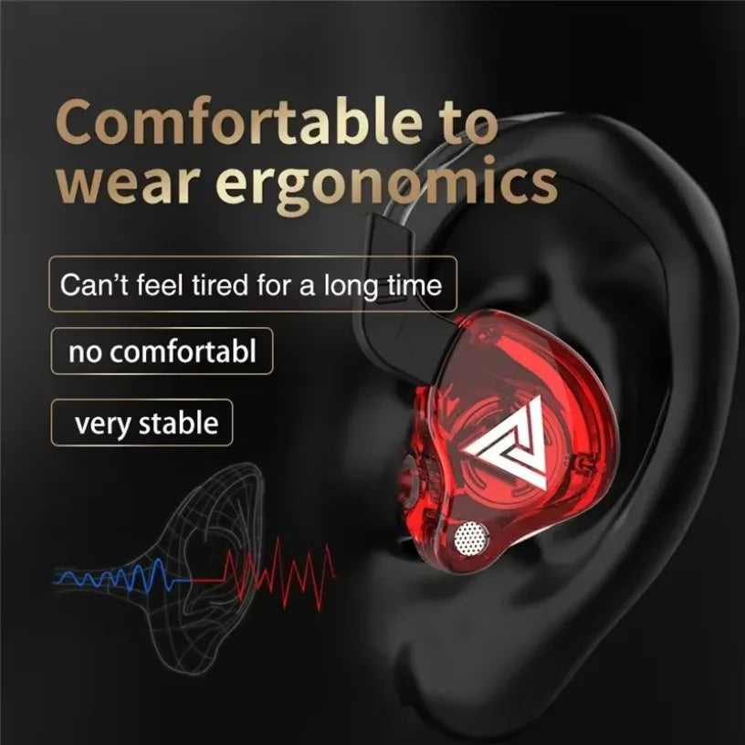 🎧 New Sport Headset with Microphone – QKZ AK6 In-Ear Wired Earphones