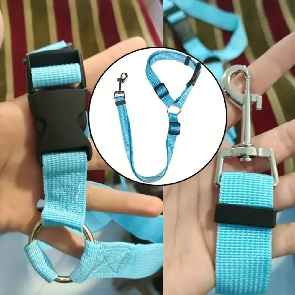 🚘🐾 Adjustable Pet Car Seat Belt – Ζώνη Ασφαλείας Καθίσματος για Μικρούς Σκύλους & Γάτες 🛡️🐶 Ασφαλείς μετακινήσεις χωρίς άγχος – εύκολη σύνδεση στο προσκέφαλο!