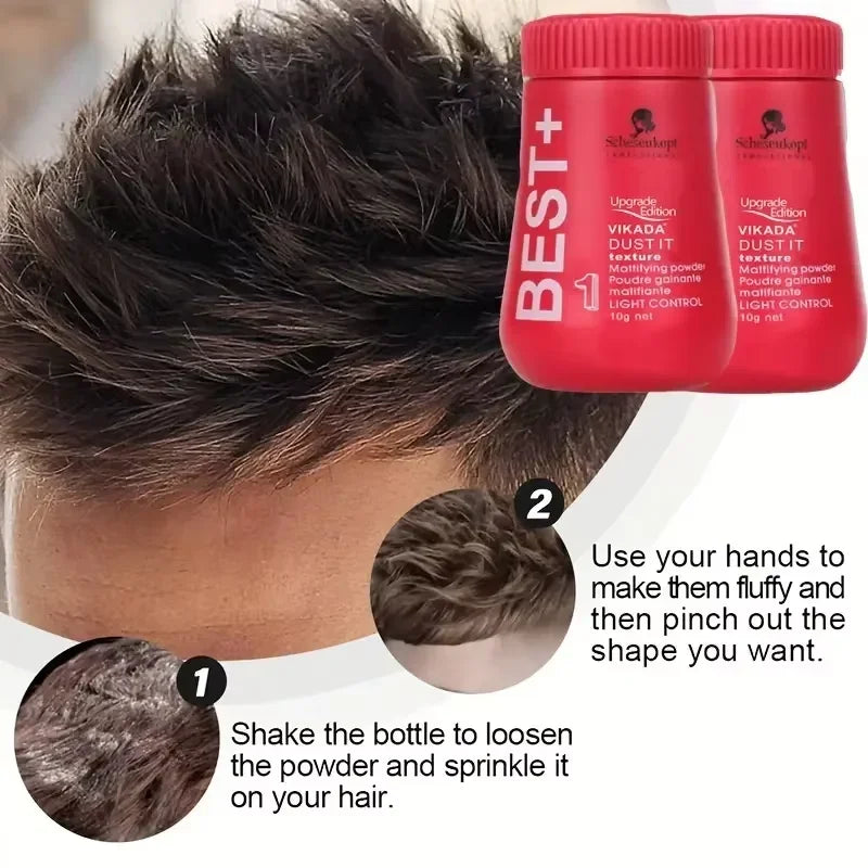 💇♀️💇♂️ Volumizing Hair Styling Powder – Άμεσος Όγκος & Ματ Φινίρισμα (1–20τμχ) 🎯