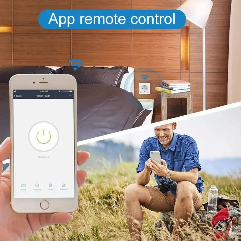 🔌📱 Tuya WiFi Smart Plug EU 16A/20A – Έξυπνη Πρίζα με Timer & Voice Control ⚡ Συμβατή με Alexa & Google Assistant