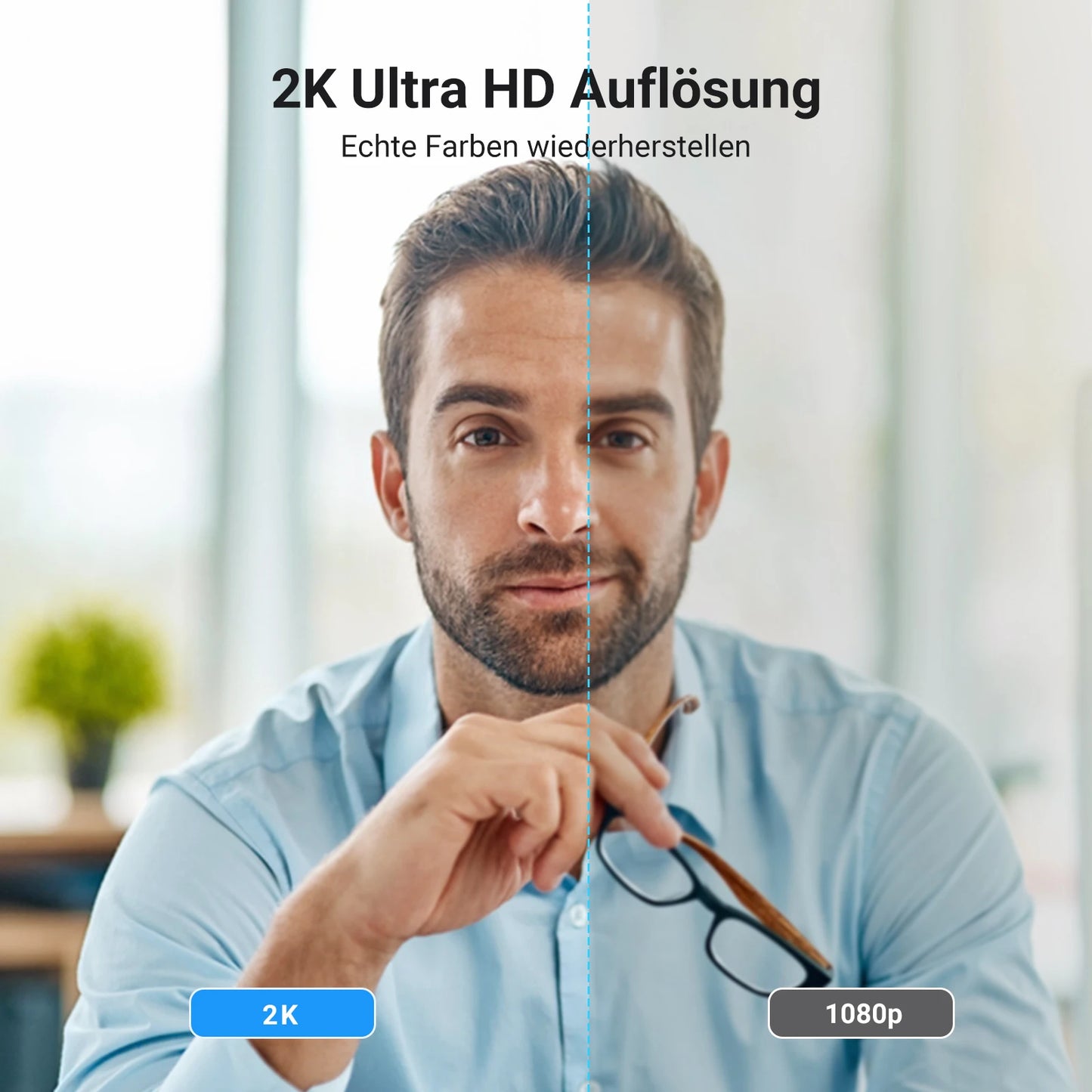 🎥💻 USB 2K HD Mini Webcam – Με Διπλό Μικρόφωνο & 360° Περιστροφή 🔊✨