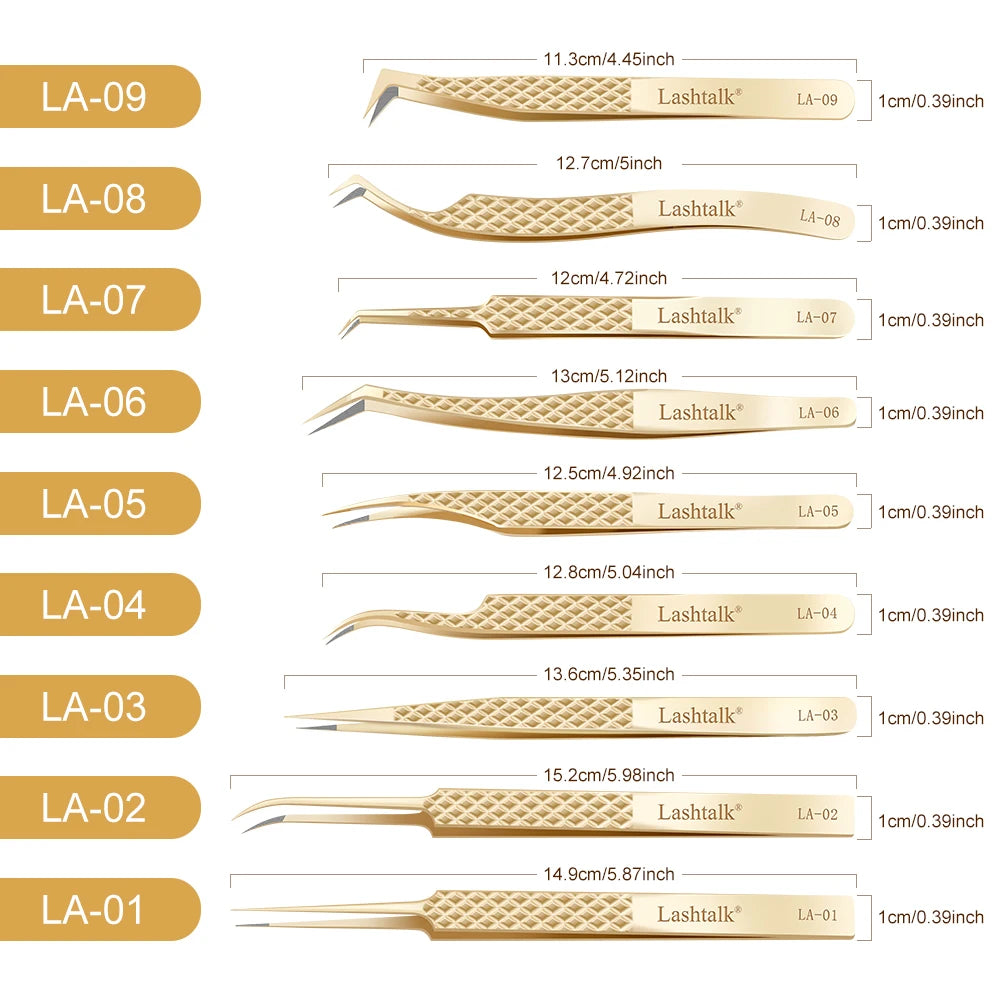 ✨ Lashtalk Precision Fiber Tip Tweezer – Premium Λαβίδα για Eyelash Extensions με Diamond Grip ✨