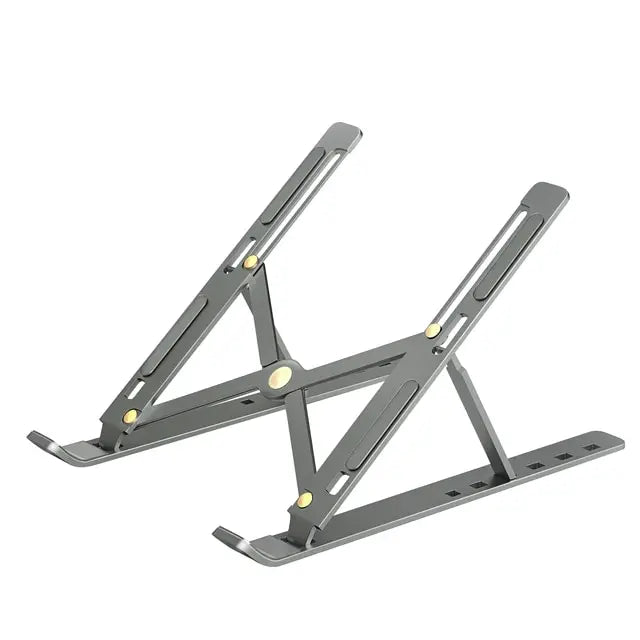💻✨ Portable Aluminum Laptop Stand – Ρυθμιζόμενη & Αναδιπλούμενη Βάση MacBook & PC 🎯