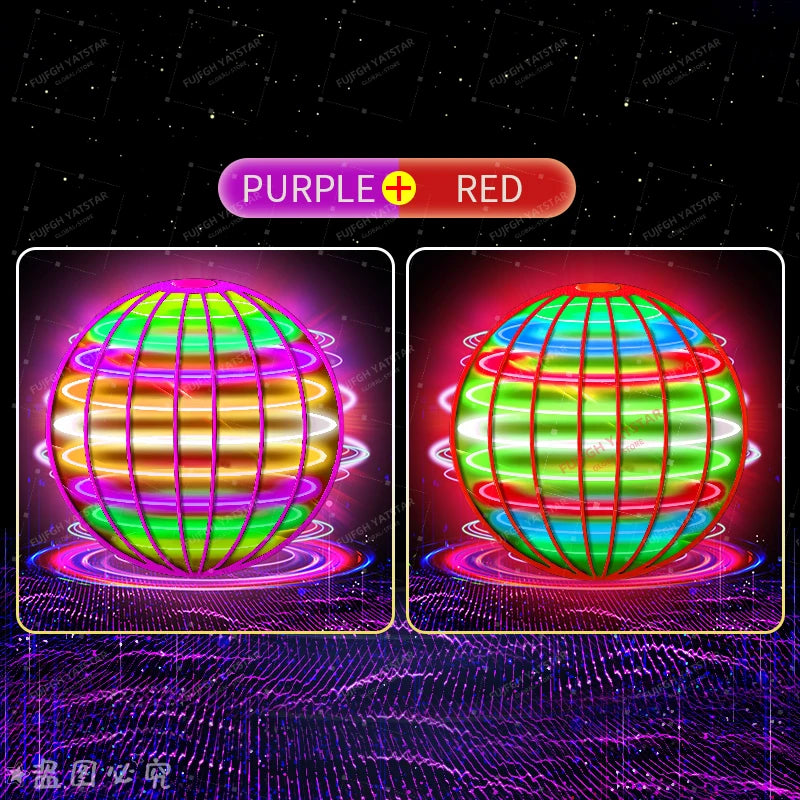 🌌✨ Flying Ball Boomerang Fly Orb Magic – LED Drone Hover Spinner 🎁