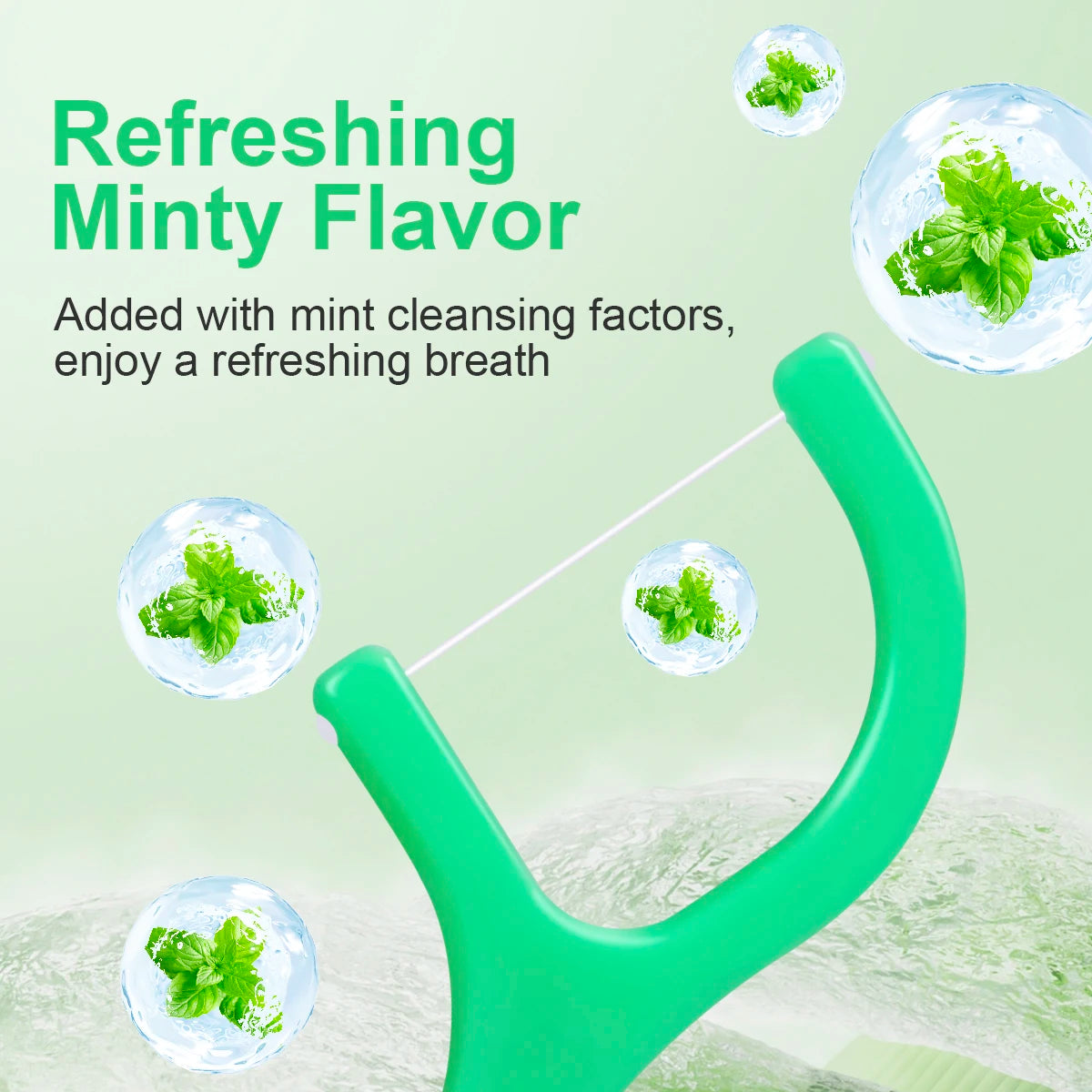 🌿🦷 Mint Dental Floss Stick – Οδοντικό Νήμα με Γεύση Μέντας για Βαθύ Καθαρισμό