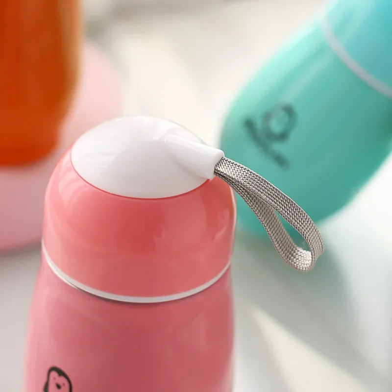 200ml Cartoon Penguin Thermos Cup | Ανοξείδωτο Ατσάλι | Παιδικό Vacuum Flask | Cute Big Belly Penguin Gift Bottle