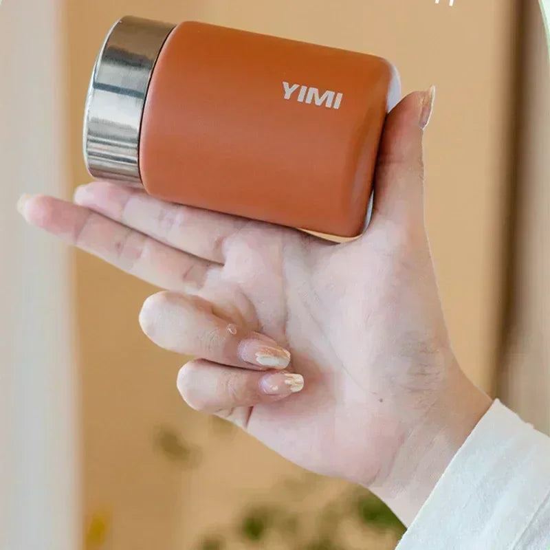 ✨ Mini Thermos Mug 230ml | 316 Ανοξείδωτο Ατσάλι | Pocket Vacuum Flask Καφέ & Τσάι
